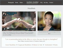 Tablet Screenshot of jordanmatter.com
